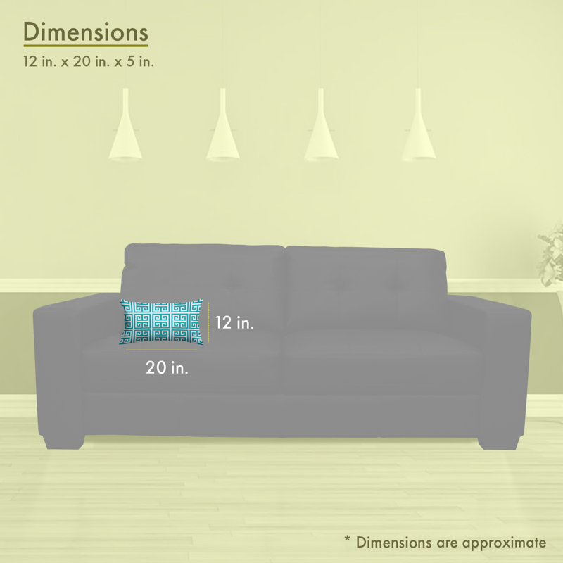 Coussin Towers, Pacific, Rectangulaire, Hauteur (18 po) x largeur (20 po)