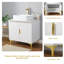 Meuble-lavabo vasque 30 po blanc moderne