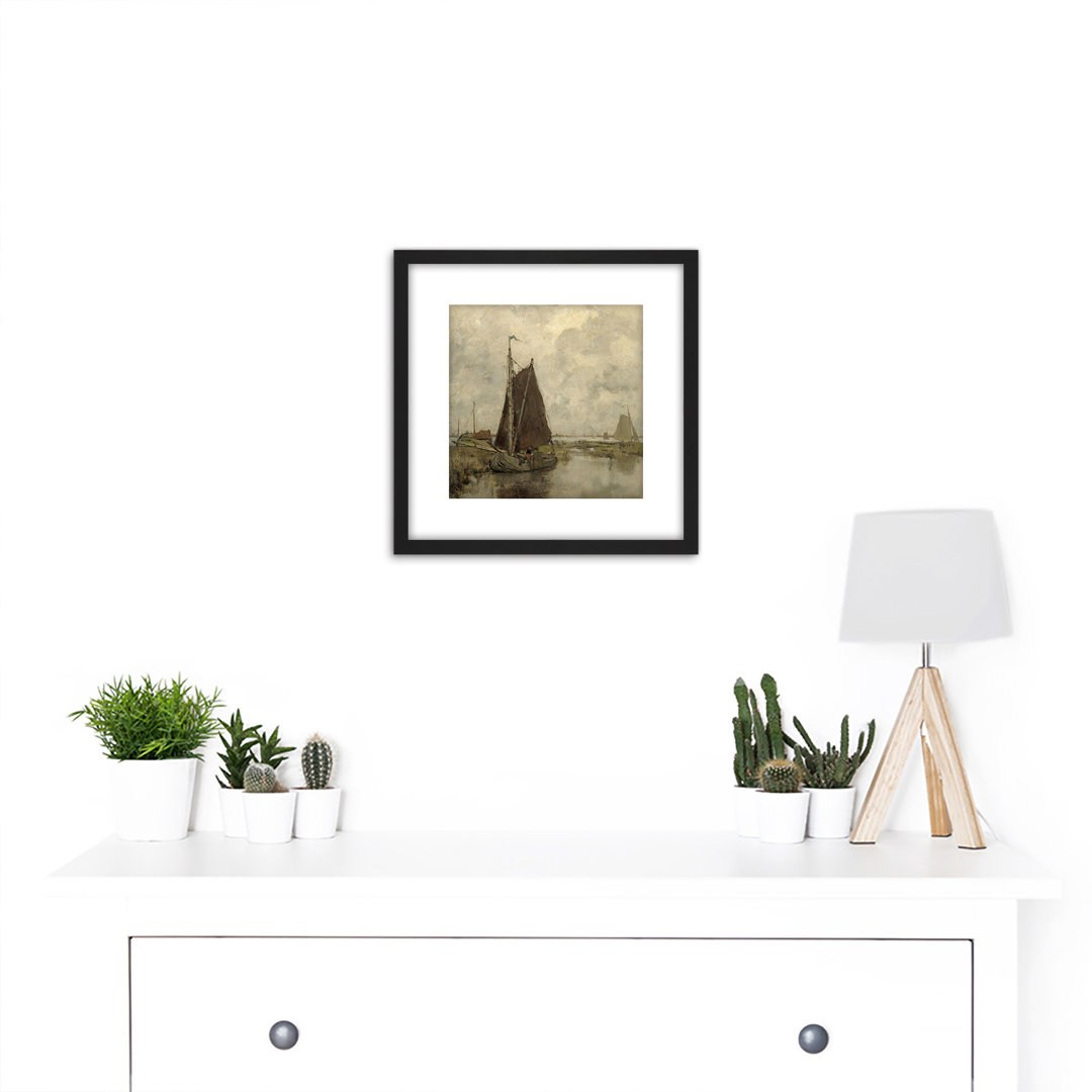 Ships In Dull Weather by Jacob Maris - Single Picture Frame Painting