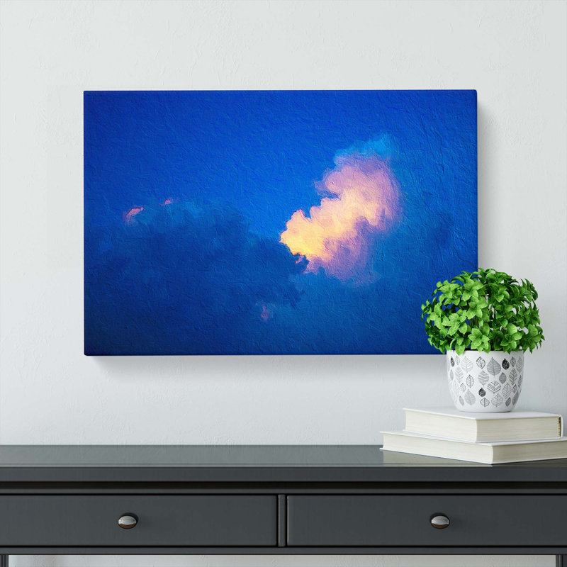 Light Upon The Clouds - Wrapped Canvas Painting, 50cm H x 76cm W x 3cm D
