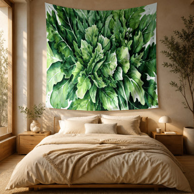 Tapisserie murale légumes roquette Eruca sativa