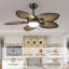Ventilateur de plafond 5 pales 44/52 po Palm Tropical-846814621-846814609