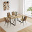 Table de salle à manger rectangulaire en panneau de fibres à densité moyenne pour 4 à 6 pieds, pieds en métal noir, table rectangulaire industrielle en bois de 55 pouces pour la cuisine ou la salle à manger