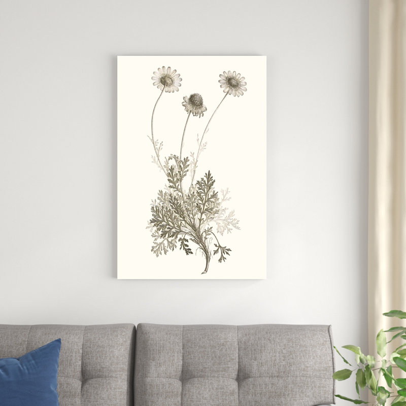 «Neutral Botanical Study VIII», peinture sur toile, H 36 po x l 24 po