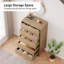 Commode haute 5 tiroirs moderne en bois avec tiroirs profonds-557049408