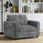 42" Wide Upholstered Accent Armchair With USB Ports-2026816929