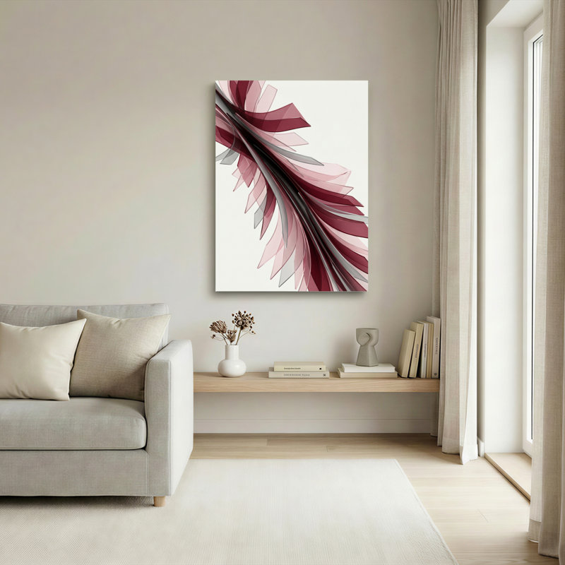 "Abstract Flow", reproduction d'art sur toile, ensemble de 1, Toile tendue, H 24 po x l 16 po