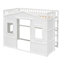 Lit mezzanine simple avec échelle - blanc-1648093990-1648093991