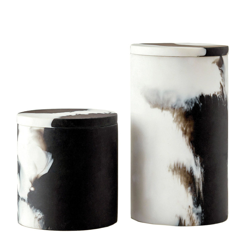 Hollie Round Containers, Set Of 2
