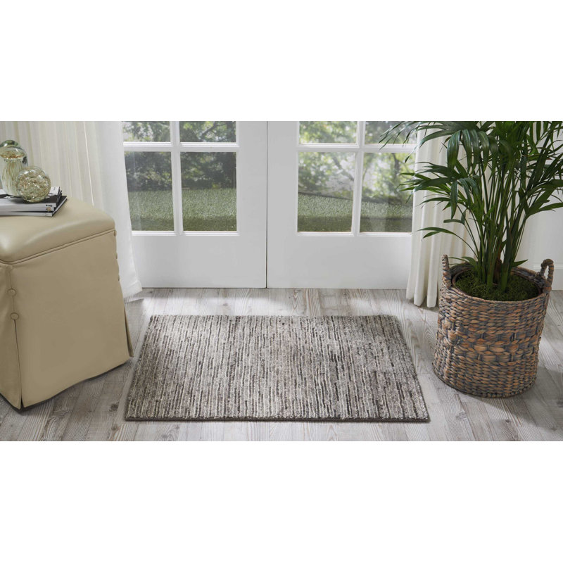 Nourison OCEAN 2' x 3' Sand Modern Indoor Rug, Sand, Rectangle 2' X 3'