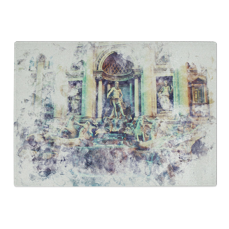 Trevi Fountain in Rome Vol.2 Chopping Board, 20cm W x 28.5cm L