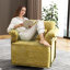 Fauteuil demi-tonneau rembourré et pivotant-41376914