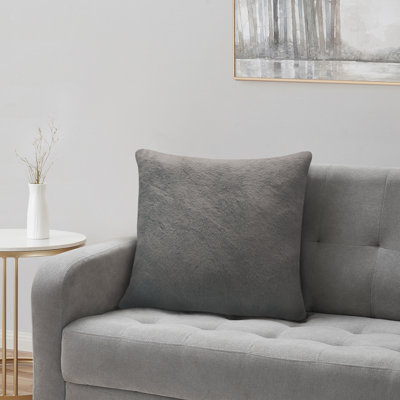 Fluff Polyester Throw Squrae Pillow Cover & Insert