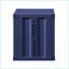 Table de chevet industrielle Cargo Blue avec USB & amp; Rangement ouvert-123404877