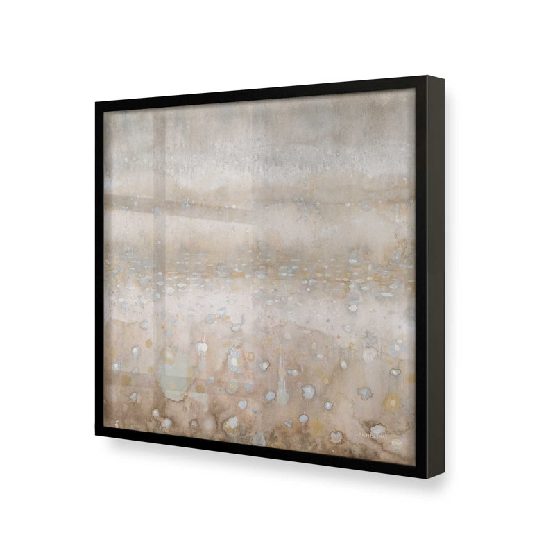 Impression sur toile Shimmering Drops of Light II, H 21,5 po x l 21,5 po, Noir