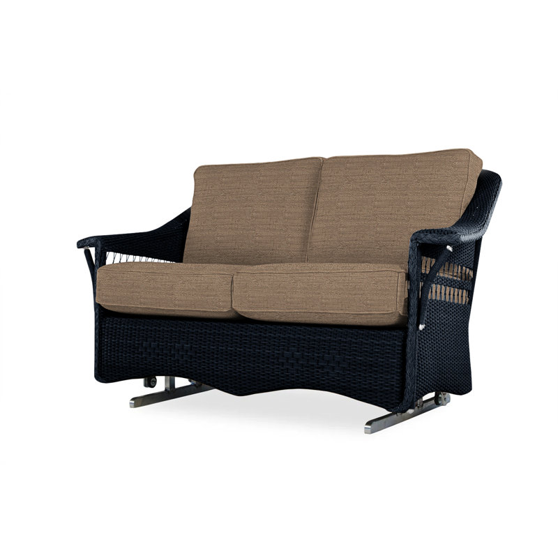 Nantucket Outdoor 2 - Seat Loveseat, Decorline Natural, Ebony