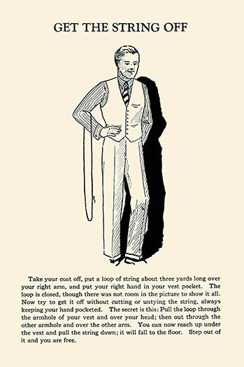 « get the string »-publicité rétro, H 66 po x l 44 po