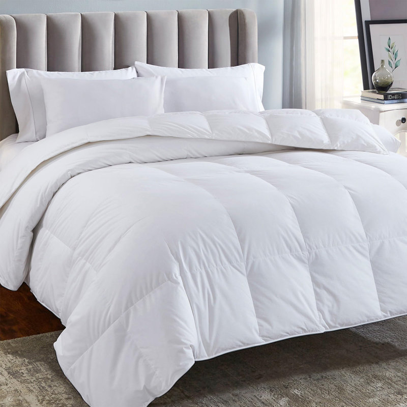 Housse de couette et insert, Housse de couette pour lit simple, Blanc
