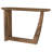 Dyllen Oval Solid Mango Wood Entryway Console Table Brown