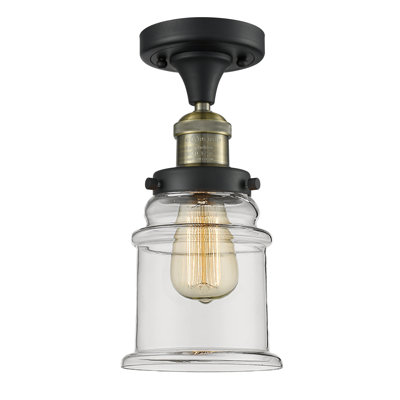 Plafonnier semi-encastré cylindrique simple 6 po Arley