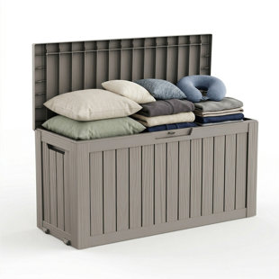 75-gal Water Resistant Resin Lockable Deck Box