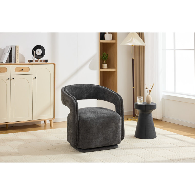 Chaises d'appoint pivotantes, grand siège en chenille, chaise moderne pour la maison