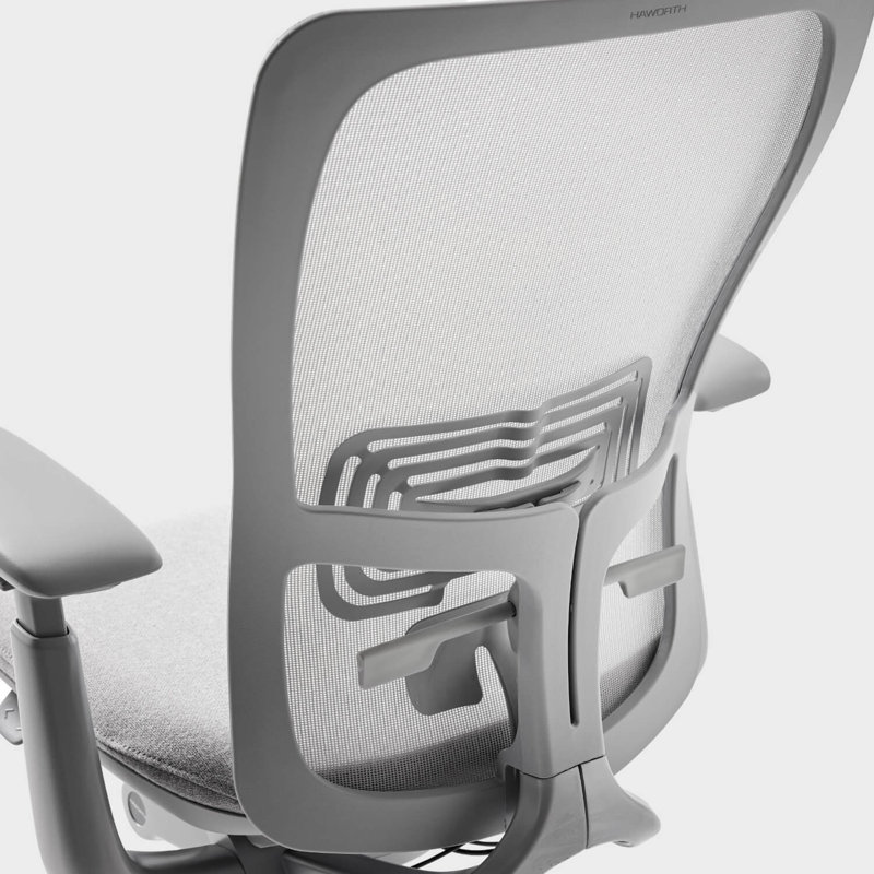 Haworth Zody Mesh Office Chair - Standard Posture With Lumbar Support, Cement