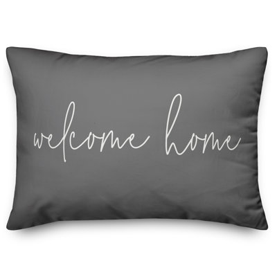  Welcome Home Thin Indoor/Outdoor Lumbar Pillow