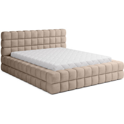 Monzerat Upholstered Bed with Mattress