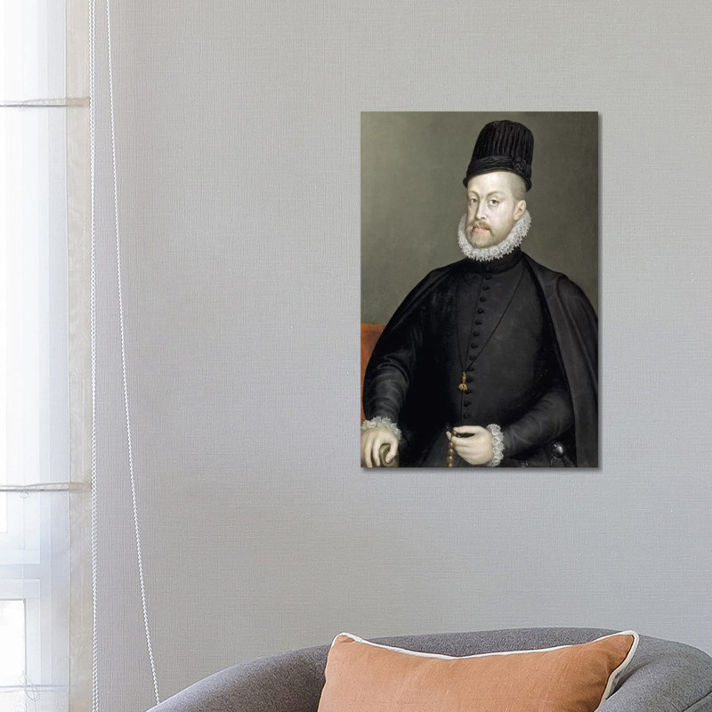 Philip II, 1573 (Final Restoration) by Sofonisba Anguissola - Wrapped Canvas Painting