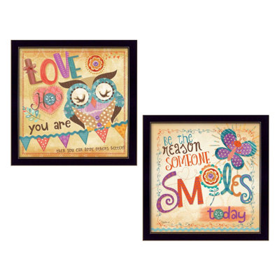 Be the Reason 2-Piece Vignette Framed Wall Art for Living Room, Home Wall Décor by Mollie B.