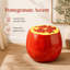 Pomegranate Resin Accent Stool, 13.78 x 12.2 Inches, Red