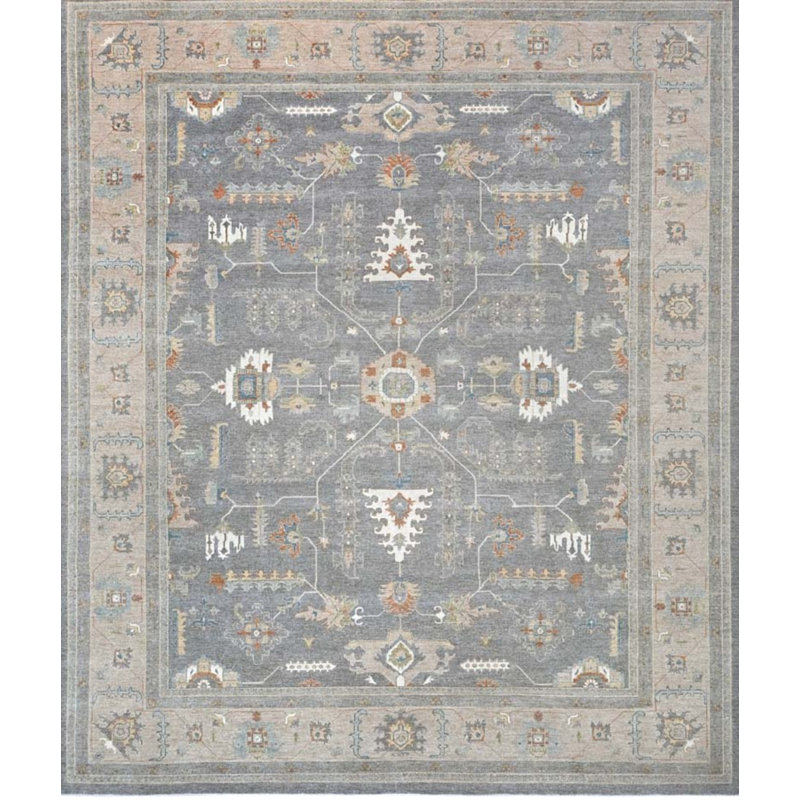 Transitional One-of-a-Kind Rectangle 11'9" x 14'10" Hand Knotted Area Rug