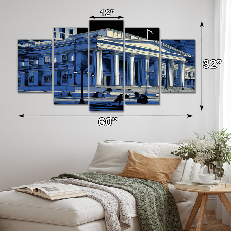 Plan de l'architecture de Washington - Washington Wall Art Living Room - 5 panneaux