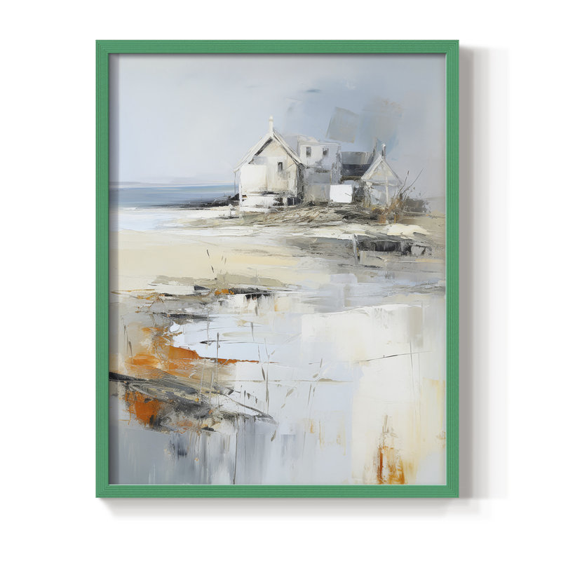«NAUTICAL Series», reproduction encadrée en bois massif, H 30 po x l 24 po, Vert