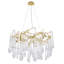 Lustre géométrique unique à 12 lumières