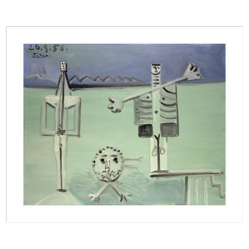 «The Diving Board» par Pablo Picasso, impression giclée sur cadre, H 33,5 po x l 40,02 po