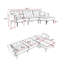 Canapé-lit modulaire réversible en velours Modern-112294769