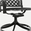 5-Piece All-Weather Cast Aluminum Dining Set, Include 4 Swivel Chairs and 35.43" Round Table With Black Frame (same sku: W1710S00434 )-206774883