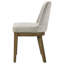 Chaise d'appoint rembourrée, ensemble de 2