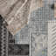 Phoebe Machine WashableGeometric Area Rug in Light Gray/Blue-1316590802
