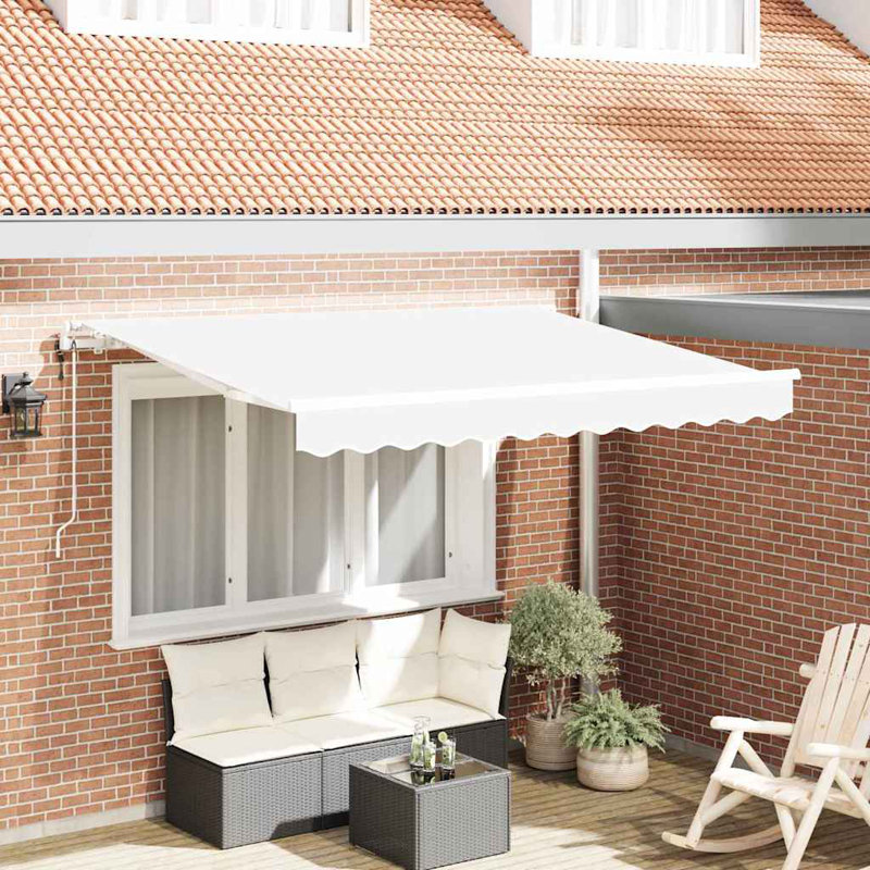Retractable Awning, 350cm H x 200cm W, White