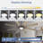 66 inch 8-Blade Ceiling Fan with LED Light Remote App Control Reversible Two-tone Fan Blades Black & Light Wood Grain-349259515-349259512