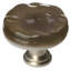 Poignée décorative ronde en verre épinette 1 1/4 po Glacier-7462659-7462661