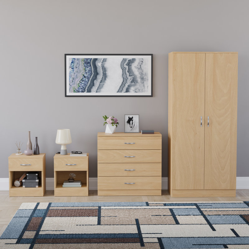 Maybery Piece Bedroom Set, Pine