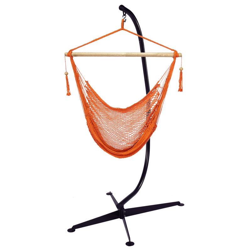 Chaise hamac avec support Kroh, Orangé