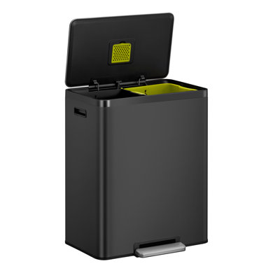 Steel Step On Recycling Bin - 60L