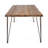 Wood & Metal Rectangular Dining Table