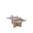 Two-Tier Rectangular Coffee Table, Travertine-1419487527