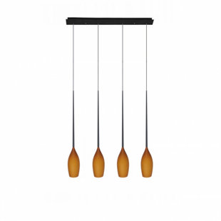 Izza 4 - Light Chrome Kitchen Island Pendant